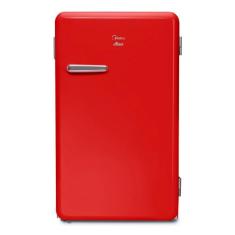 Frigobar Retrô Vermelho Rubi 95 Litros Midea, Vermelho, 110V