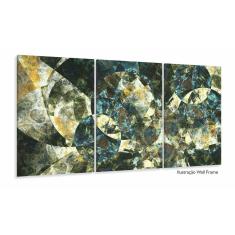 Quadro Decorativo Abstrato Geometrico Tons verde