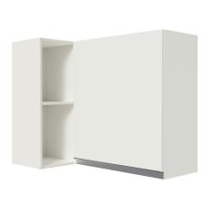 Armário Aéreo De Canto 100% Mdf Com Adega Branco Smart Madesa Branco