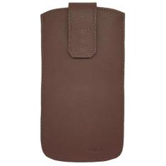 Capa Capinha Horizontal Couro Legítimo com Alça e Fecho Cinto Para Cal