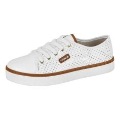 Tenis Feminino Casual Cadarço Palmilha Acolchoada Moleca