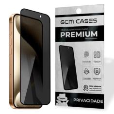 Película 3D Compatível com iPhone 16 Pro Privacidade 9H Spy - GCM Aces