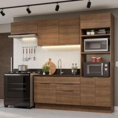 Armário de Cozinha Completa 270cm Stella Madesa 10, Rustic