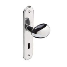 Fechadura 404 com Espelho Cromado Interna - Pado