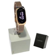 Relógio Lince Feminino Digital Led Rosé LDR4642L PXRX