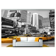 Papel De Parede Cidade Prédios Ny Taxi 3D Ncd175 - Você Decora