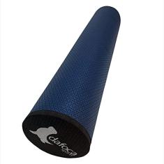 Rolo Massagem Liberação Miofascial DF1070 60cm Azul Marinho Dafoca Sports