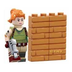 Boneco Blocos De Montar Deafult Skin Nro 3 Fortnite