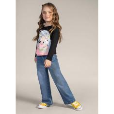 Blusa infantil menina em malha Brandili