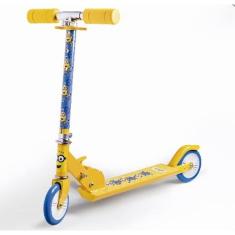 Patinete 2 Rodas Dobravél Minions  Com Ajuste De Altura