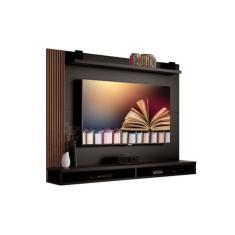 Painel para TV Dijon Preto com Naturale - MoveisAqui