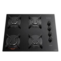 Cooktop U Top 4 Bocas com Mesa de Vidro Atlas, Preto, Bivolt