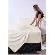  Lençol Queen Avulso 600 Fios Percal Acetinado Algodão Egípcio Ponto P