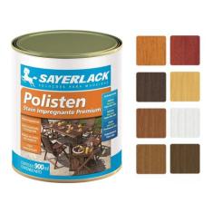 Verniz Polisten Stain Premium Restaura Madeira 900ml Sayerlack, Noguei