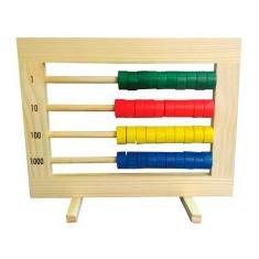 Brinquedos Educativos Ábaco Fechado 40 Contas Coloridas