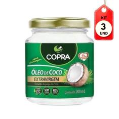 Kit C/03 Copra Óleo De Coco Extra Virgem 200ml