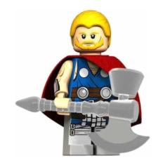 Boneco Blocos De Montar Unworthy Thor Marvel