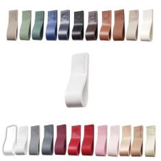 Kit com 20 Puxadores Doken para Móveis Armário Guarda Roupa Gaveta Porta Baús Caixas Bandeja Cesto Tábua - Cor Textura de Couro…