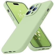 Ktele Capa compatível com iPhone 14 Pro, capa de silicone líquido de grau AB, [quatro cantos 50 + minúsculos airbags à prova de choque] [forro de microfibra macio antiarranhões] Capa de proteção