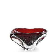 Mini Centro Em Cristal Murano Vermelho - São Marcos