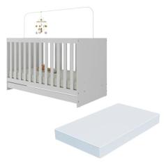 Berço 3 em 1 com Colchão Incluso Doce de Leite Multimóveis MP4244, Bra