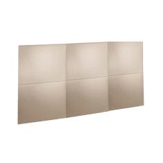 Painel De Cama Box Estofada Modulada Lucca (3un) Casal/queen - Linho Turim Bege - Rufato