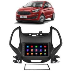 Kit Central Multimídia Android Ford ka 2018 2019 2020 2021 7 Polegadas