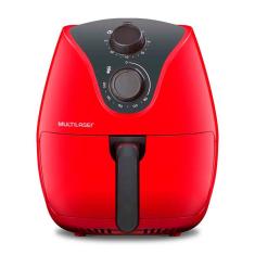 Fritadeira Elétrica Air Fryer 4L 220V 1500W com Grade Multilaser Vermelha - CE084