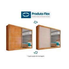 Guarda Roupa Casal 2 Portas E 4 Gavetas Verona Plus Peroba/Off White/Peroba - Europa