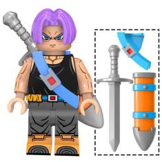 Boneco Blocos De Montar Trunks Espada Silver Dragon Ball