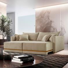 Sofá Retrátil Madri 180cm l X 102cm a X 105cm p Bouclê Bege