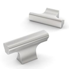 KNOKLOCK Pacote com 10 puxadores de armário de cozinha - puxadores de gaveta e cômoda de níquel acetinado escovado