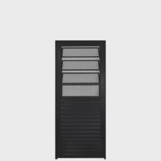 Porta de Alumínio com Basculante 210x70cm Lado Esquerdo Hale Esquadrias