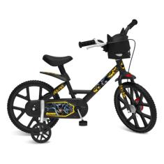 Bicicleta Aro 14 Batman Preta Bandeirante