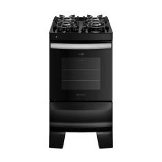 Fogão 4 Bocas Atlas Agile UP Glass Com Mesa De Vidro E Acendimento Aut