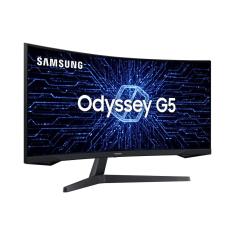 Monitor Gamer Samsung Odyssey G5 34" VA, Curvo, 165Hz, 1ms, 2K QHD, FreeSync Premium, HDR10, HDMI/DisplayPort - LC34G55TWWLXZD