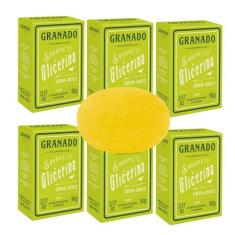 Kit c/6 Sabonetes em Barra Vegetal de Glicerina Erva Doce Granado 90g