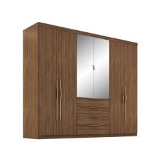 Guarda Roupa Giardino Casal Quarto com 6 Portas e 4 Gavetas - Demóbile
