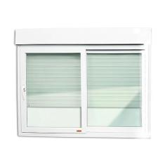 Janela de Pvc Acustica Sobrepor 100x150cm com 2 Folhas e Vidro Laminado Itec Brimak Branco