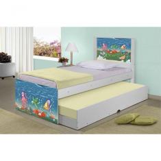 Bicama Juvenil Adesivada Fundo Do Mar