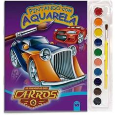Pintando com aquarela - As aventuras dos carros