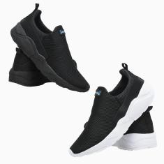 Kit 2 Tênis Corrida Masculino Esporte Academia Caminhada Leve Conforto Dia a Dia-Masculino