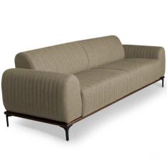 Sofá 2 Lugares Para Sala de Estar Molino 150 cm D02 Linho Bege C-129 -