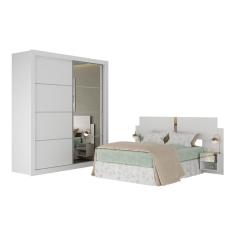 Guarda-Roupas Casal com Cabeceira/Espelho Multimóveis MP4328