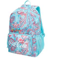 Mochila de Costas Juvenil Co ca Co la Folk G Pacific, Azul