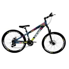 Bicicleta Aro 26 Bike Vikingx 21V Tuff 25 Freio Hidraulico Freeride Qu