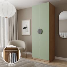 Guarda-roupa Modulado Joy Com Cabideiro Cabecasa Madeiramadeira Verde