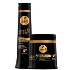 Kit Haskell Cavalo Forte Shampoo Máscara 500g Tratamento para Crescime