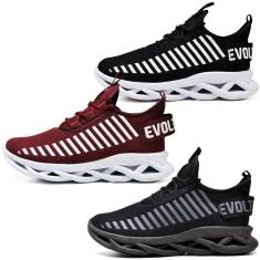 Tênis de Corrida Masculino Academia Macio- 3 Pares-Masculino