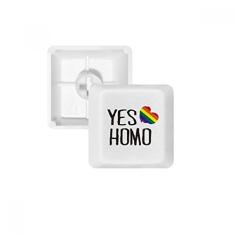 Yes Homo LGBT Teclado mecânico Rainbow Love Kit de atualização para jogos